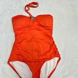 Michael Kors Orange One Piece Swimsuit
